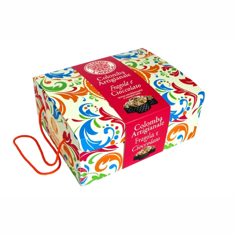 colomba fragola e cioccolato fondente